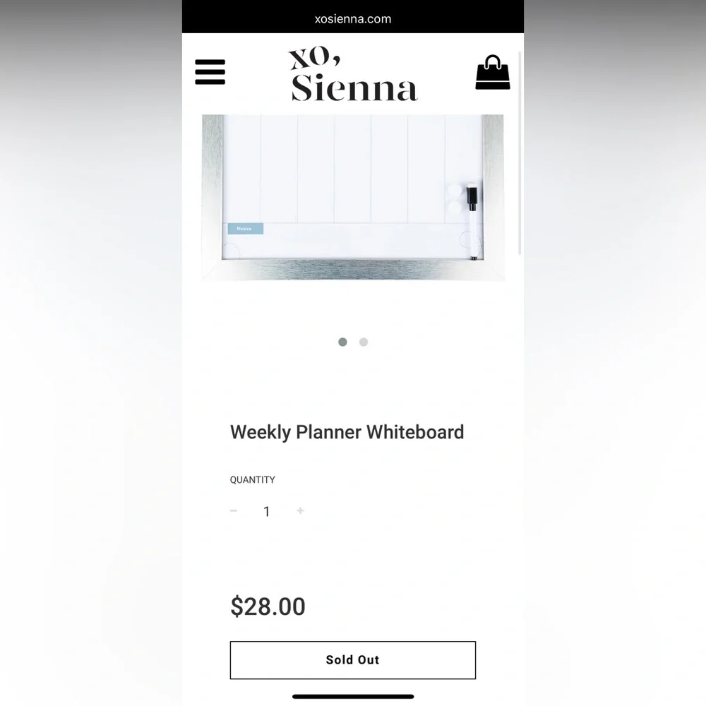 Silver and Teal Weekly Planner